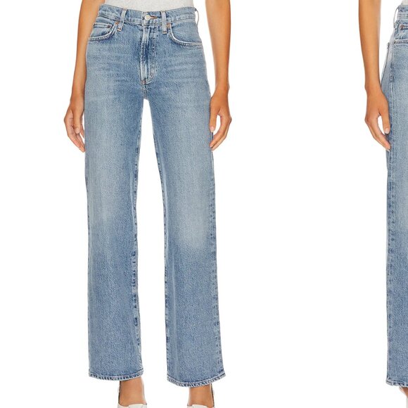 AGOLDE Harper Mid Rise Relaxed Straight Jeans - Picture 1 of 4